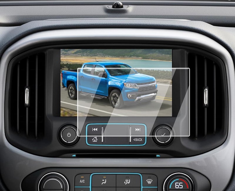 EcoZen Screen Protector For 2018-2022 Chevy Colorado, 8-Inch Navigation HD Tempered Glass Screen Protector For 2018-2022 Colorado(Z71 /LT /ZR2) Accessories 9H Hardness - Anti Fingerprints - Image 1